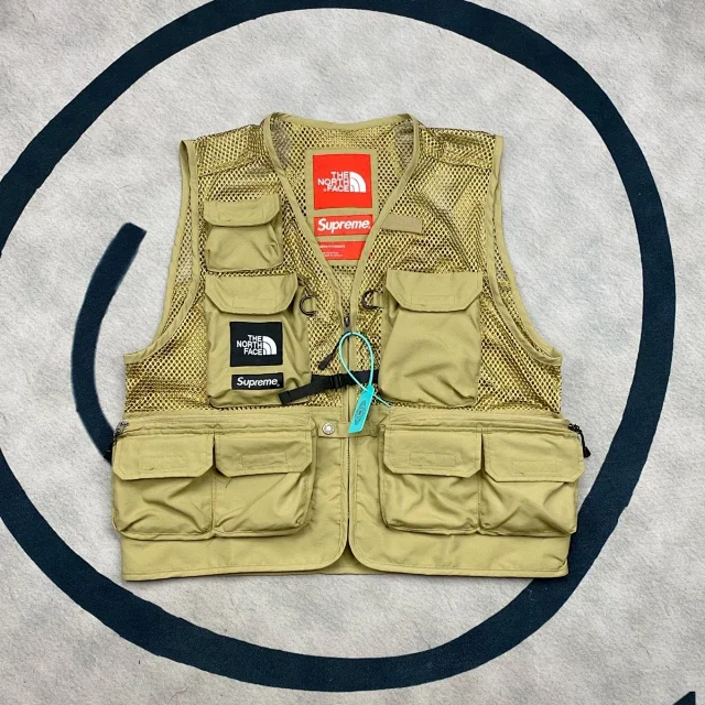 OBillion款联名工装多口袋Cargo Vest 扎染网眼机能马甲背心夹克-Taobao Vietnam