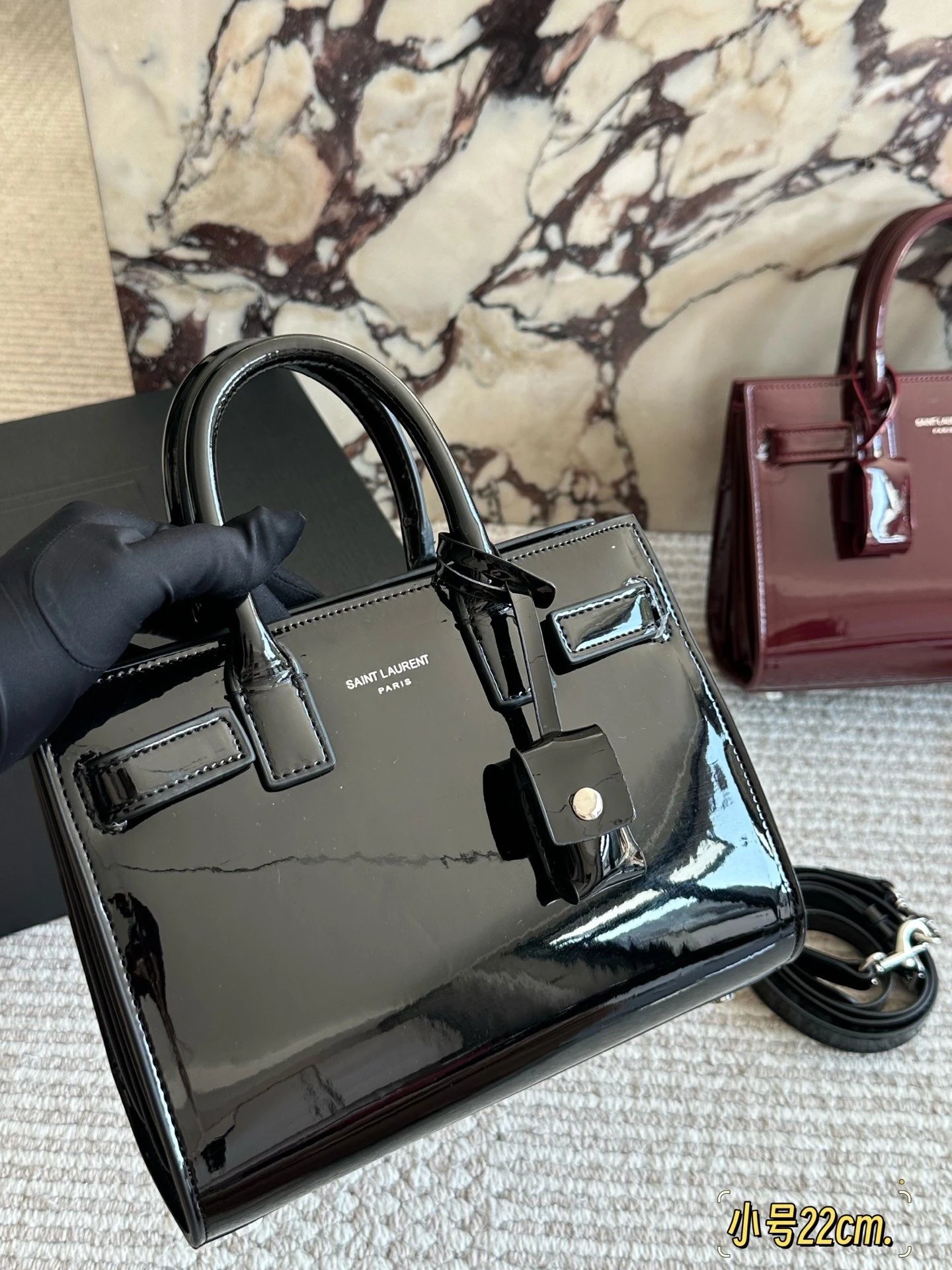 Saint Laurent Handbags Sac de Jour Patent Top-Handle image 9