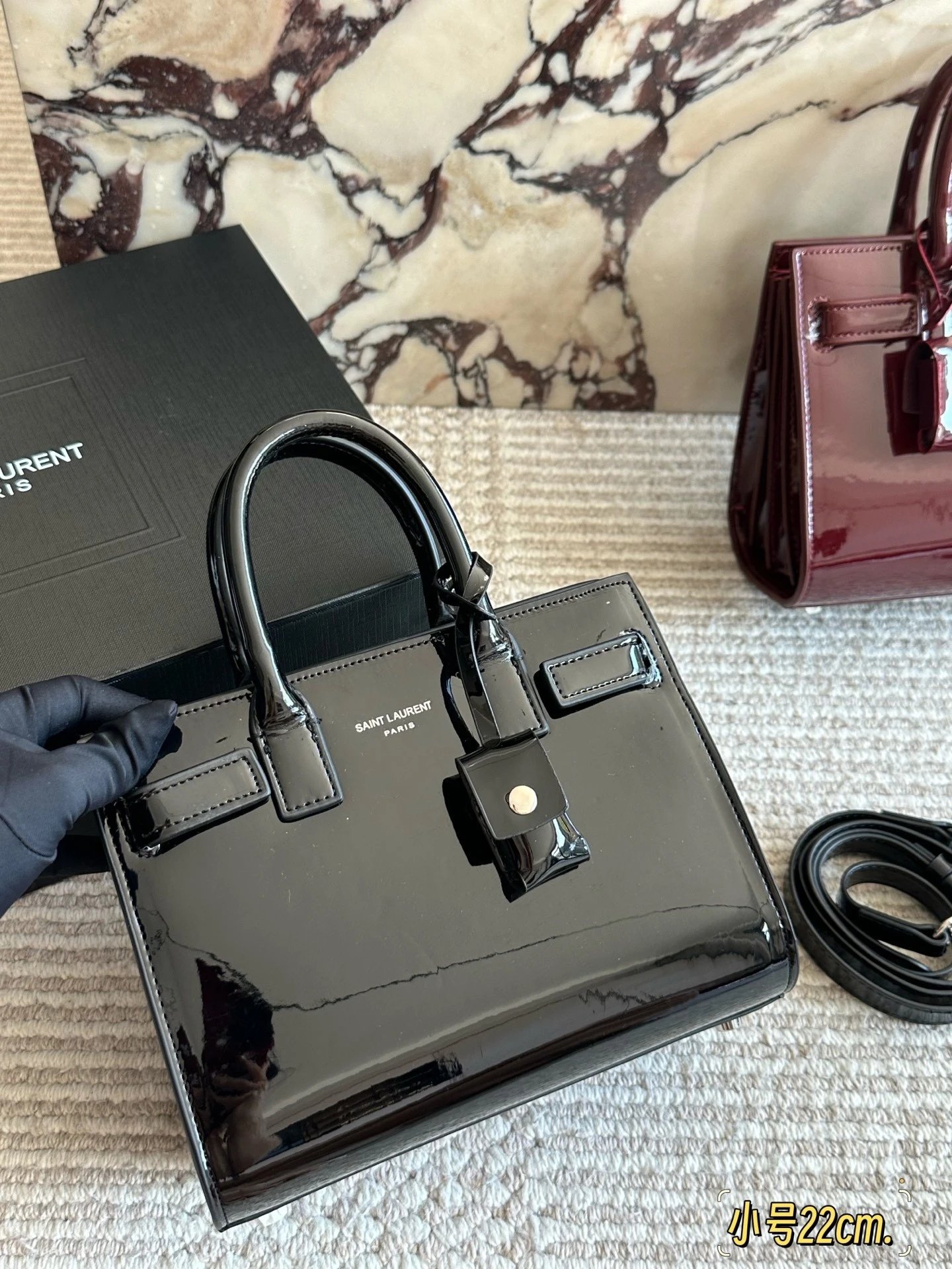Saint Laurent Handbags Sac de Jour Patent Top-Handle image 8