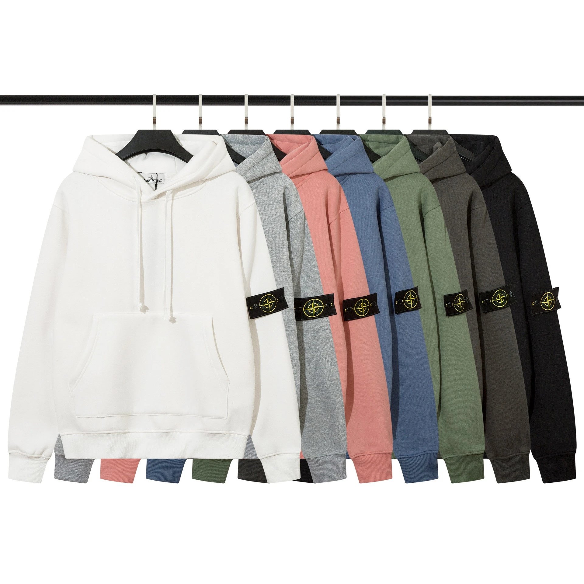 Stone Badge Fleece-Lined Hoodie
