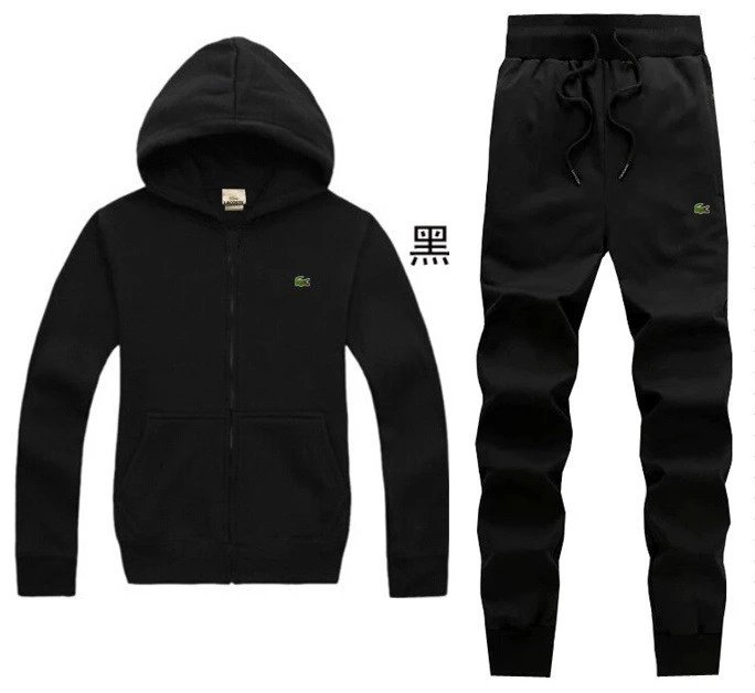 crocodile 🐊 Hooded cardigan sweatshirt casual men's two-piece set
