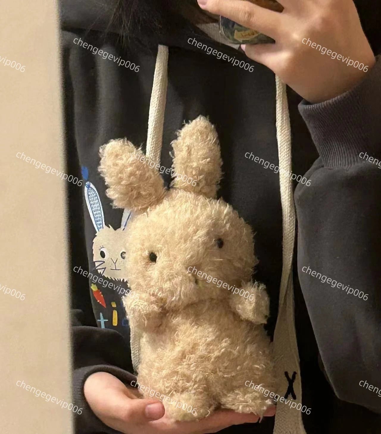 Curly haired rabbit