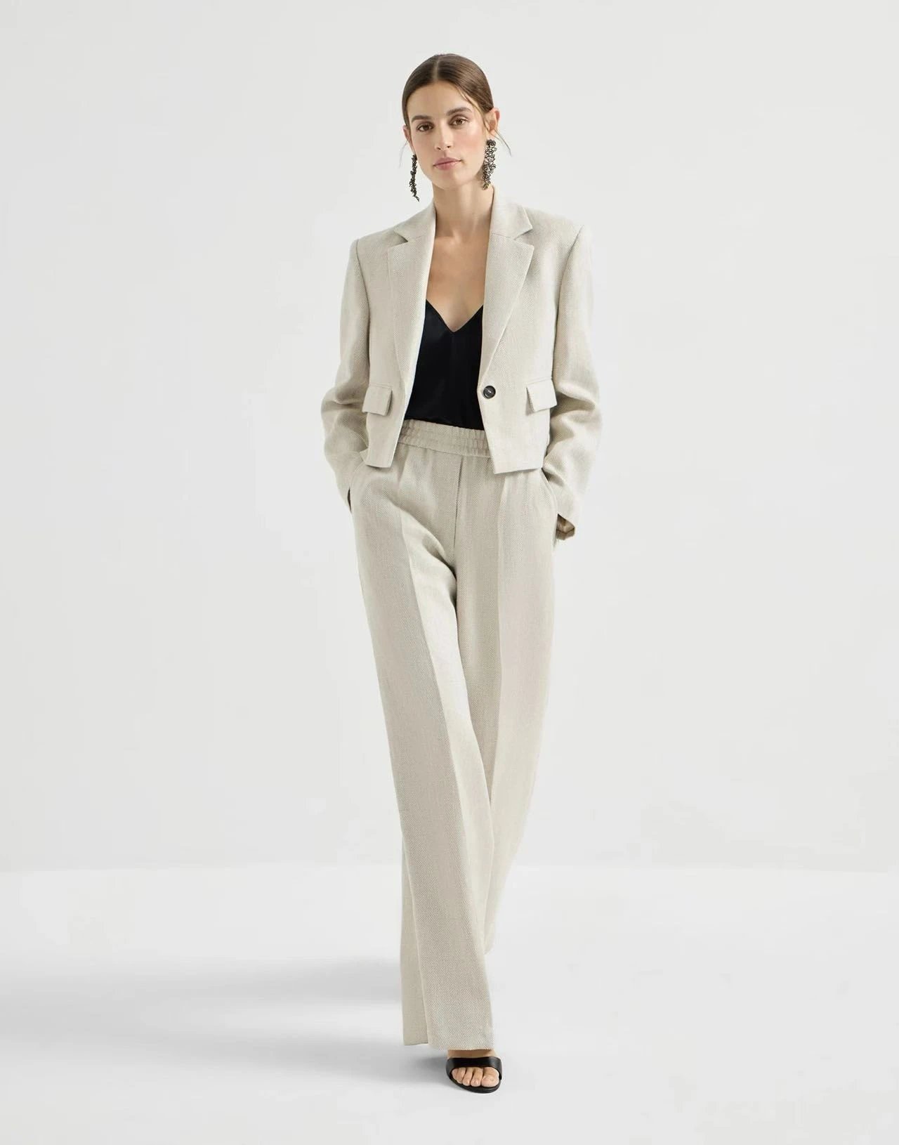 bc Women's Linen Relaxed Pants