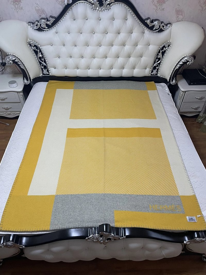 Hermès Hermes Riviera Blanket + '1500g 144 200cm