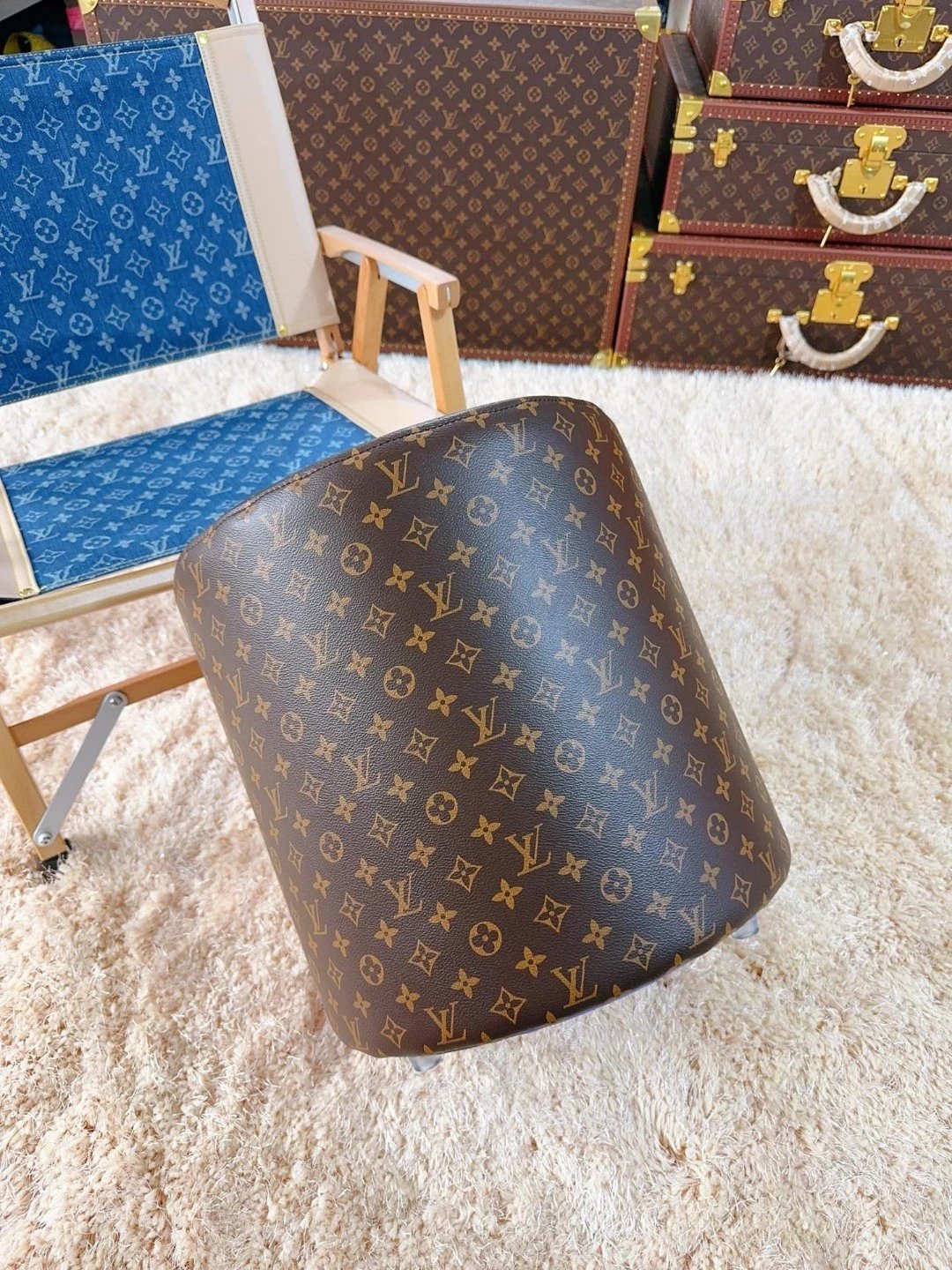 Louis Vuitton Monogram Stool [