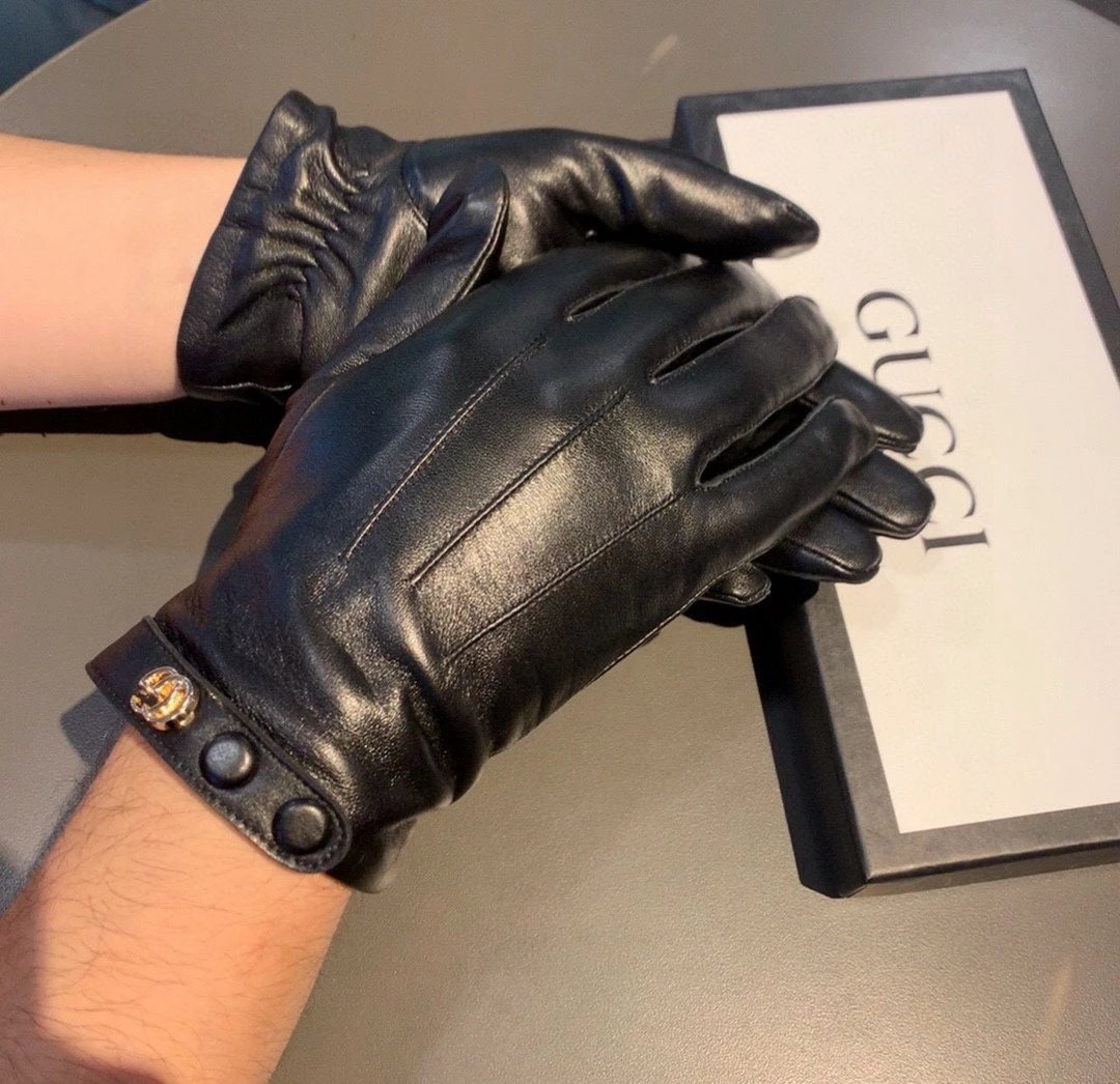 Men's Touchscreen Gloves - Premium Lambskin with Cashmere Lining for Superior Warmth, Soft and Fine Texture, New Fashionable Design - Size: XL, XXL