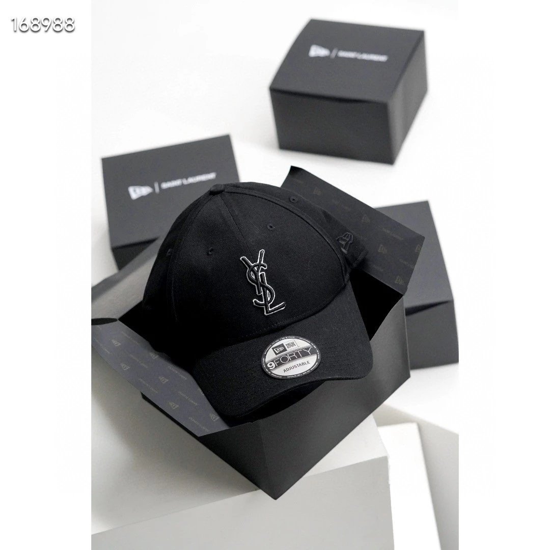 Saint Laurent x New Era 9FORTY Black Baseball Cap