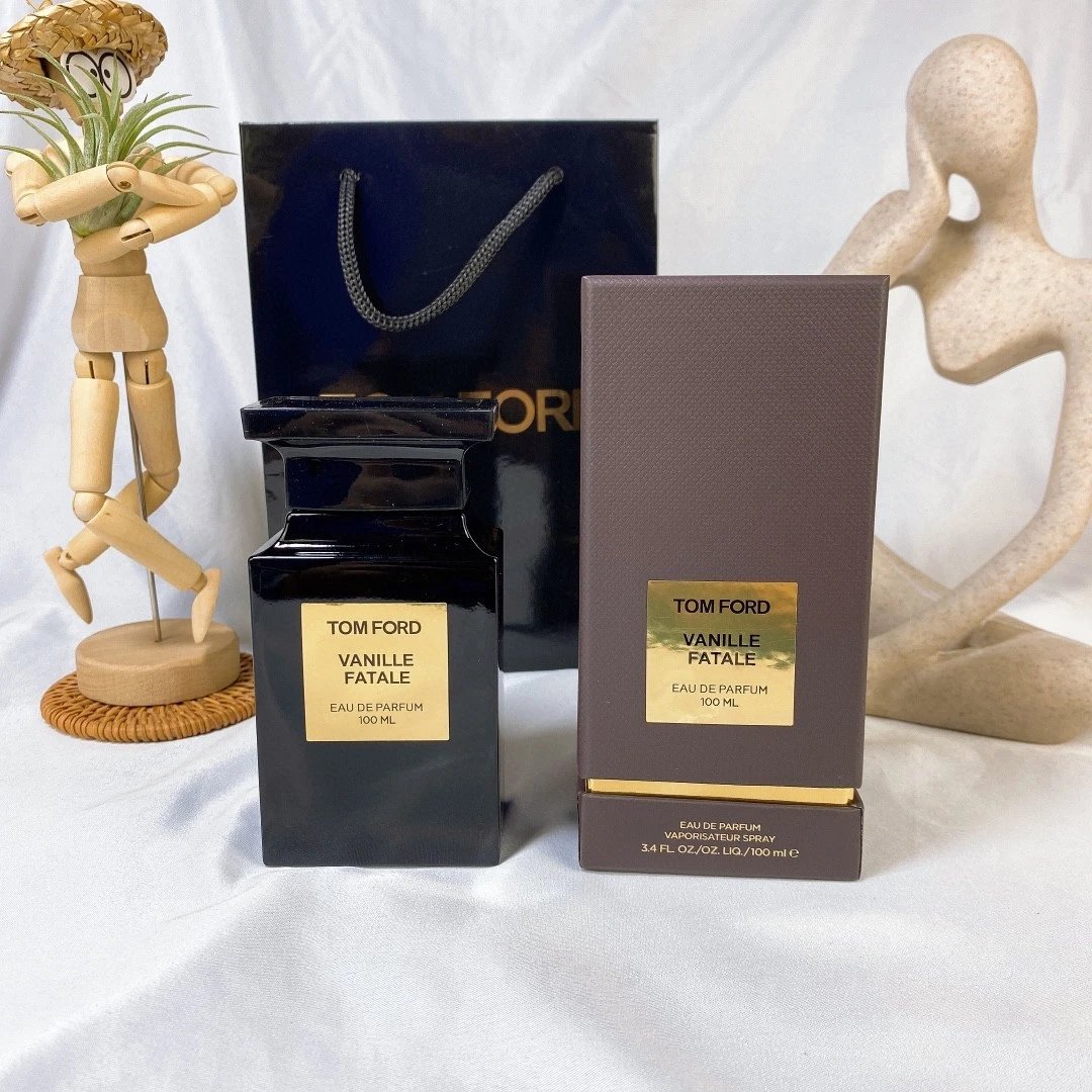 Perfume da marca de tendência Tom Ford “Vanilla Fatal” (Vanilha Suave) 100 ml, a beleza do perfume “Vanilla Fatal” com seu aroma profundo de baunilha
