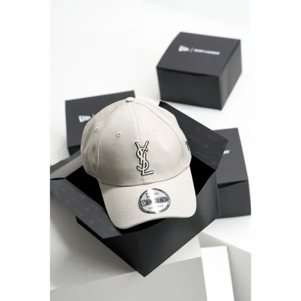 Saint Laurent x New Era 9FORTY Adjustable Cap Beige Baseball Cap - 12