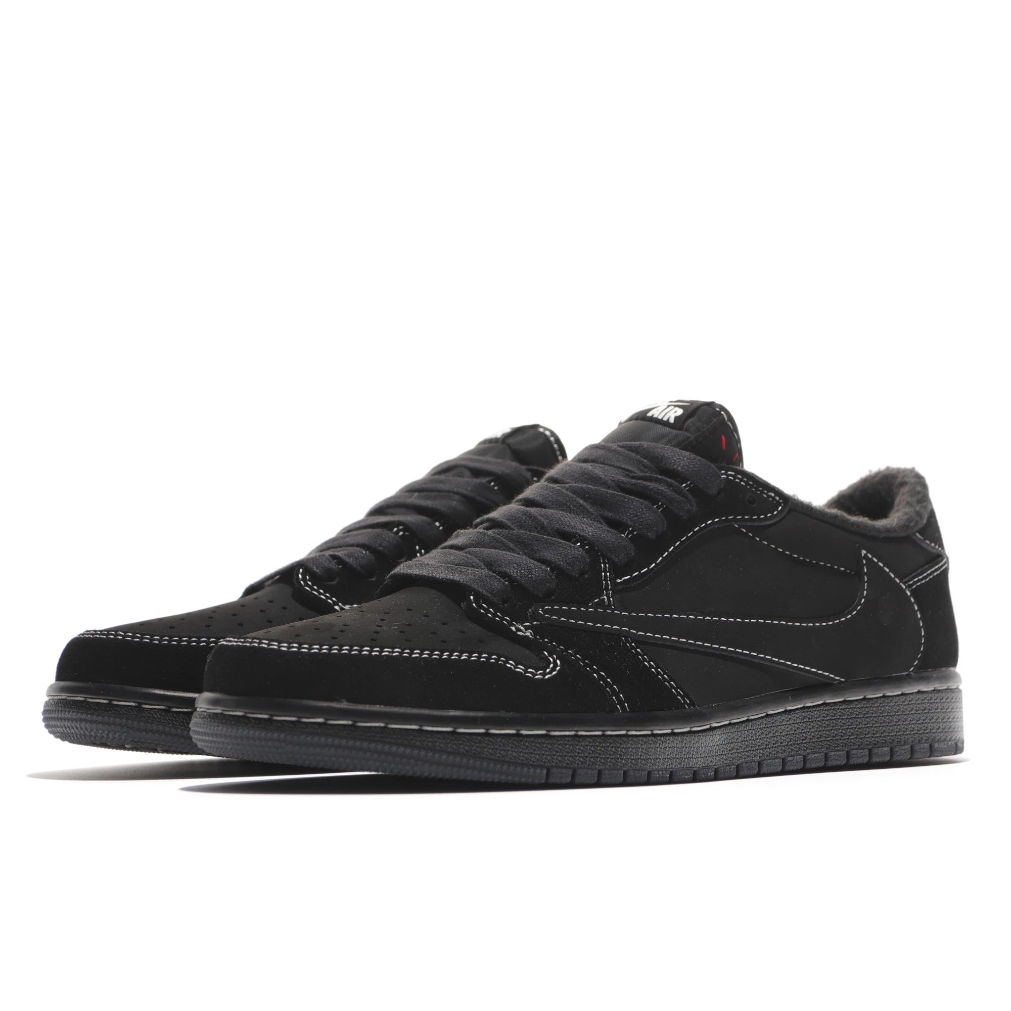 【XC】Travis Scott x Air Jordan 1 Low OG Black Phantom TS联名 AJ1 黑武士 倒钩 4. ...