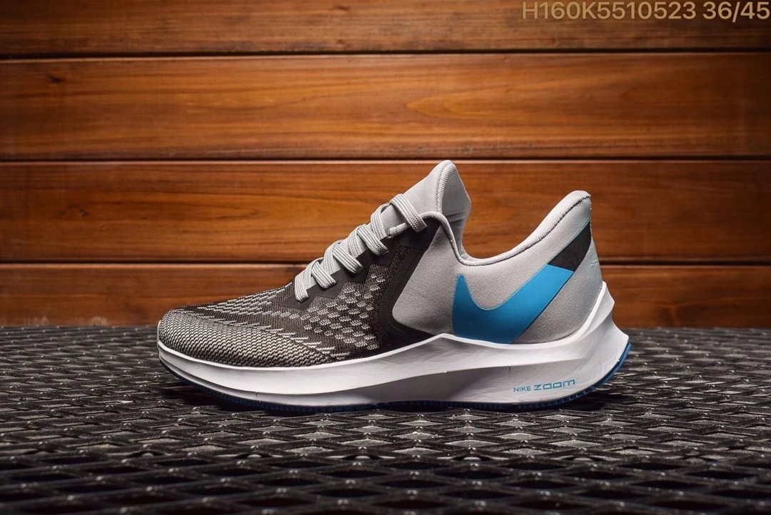 耐克  NIKE AIR ZOOM VOMERO WINFLO 6登月W6 编织飞线面大勾运动休闲鞋
