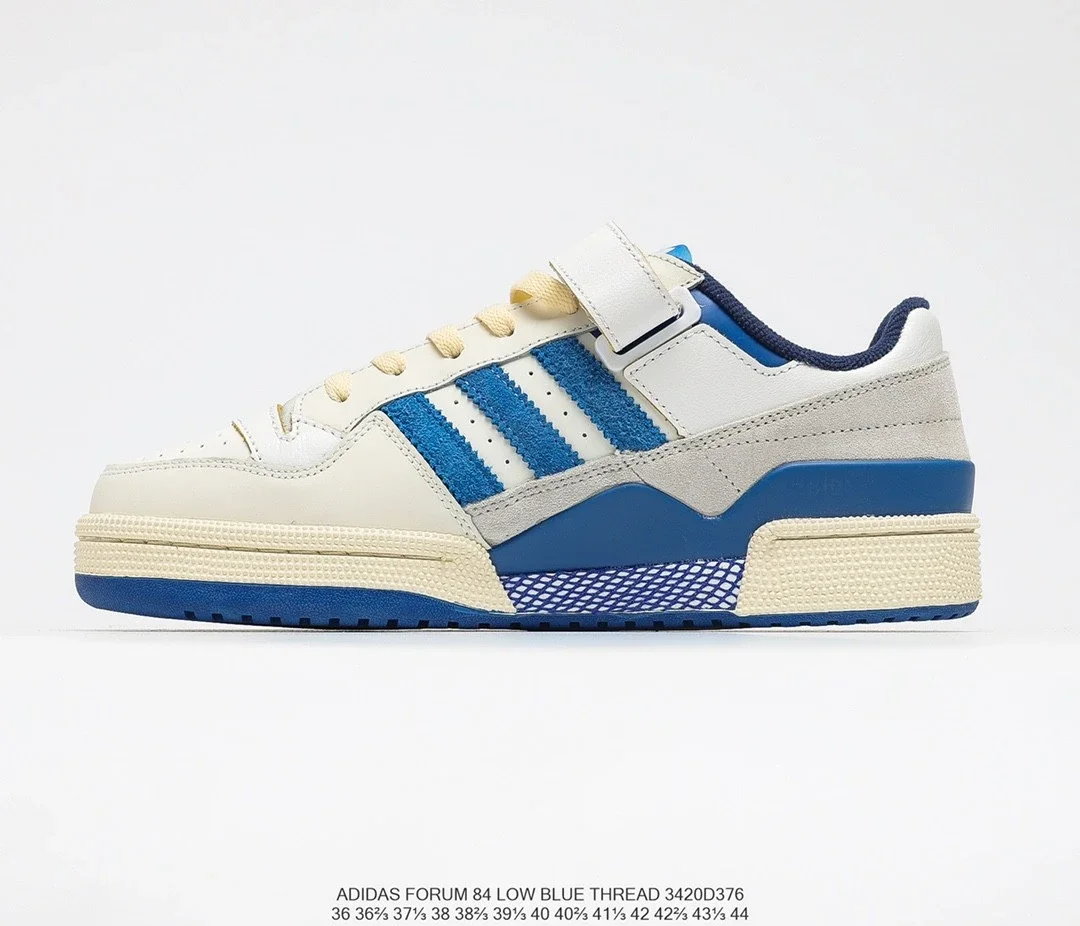 阿迪达斯Adidas Forum 84 Low OG “Bright Blue” 白蓝低帮百搭潮流休闲