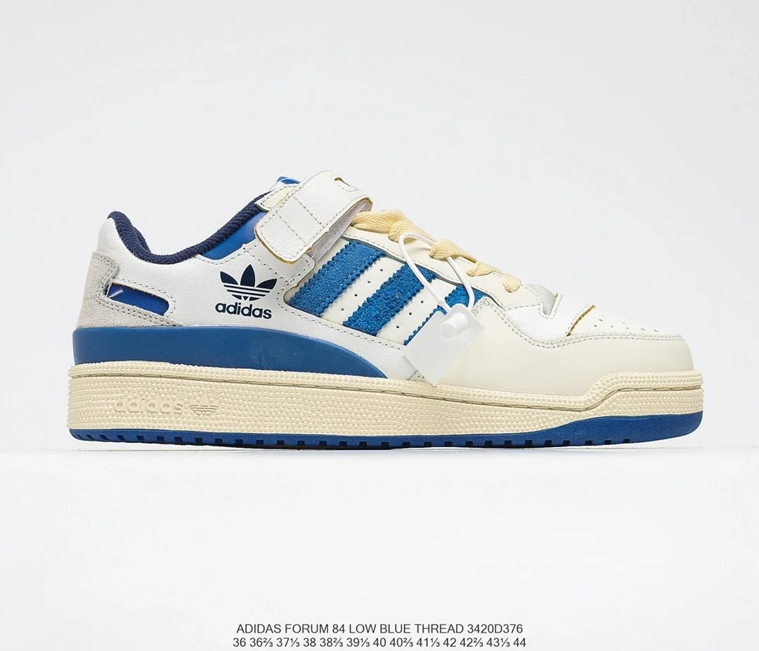 阿迪达斯Adidas Forum 84 Low OG “Bright Blue” 白蓝低帮百搭潮流休闲