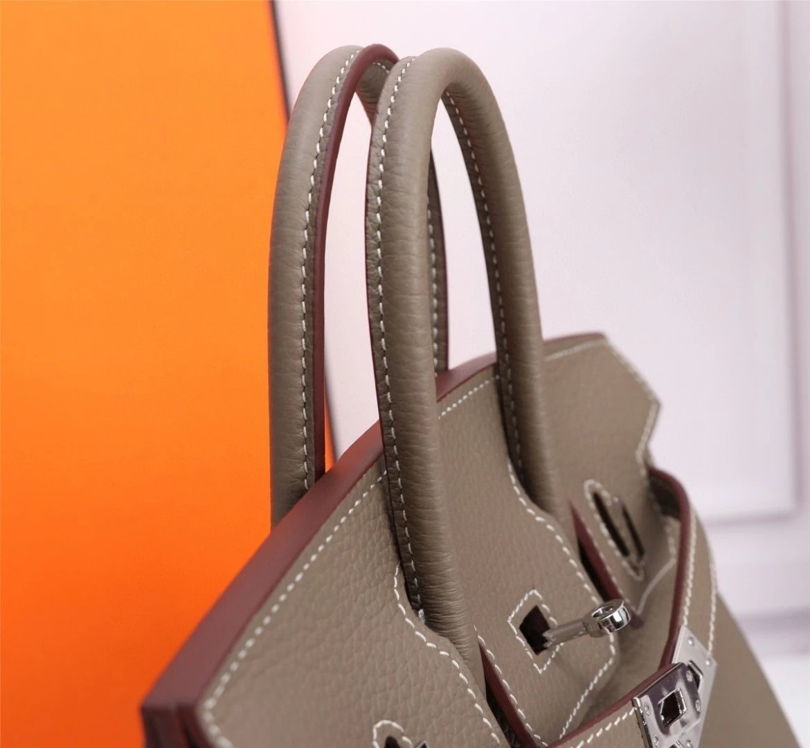 Hermes爱马仕铂金包Birkin bag 女包 金典时尚潮流女包真皮优雅手袋头层牛皮手提单肩包斜挎包锁扣包包 12