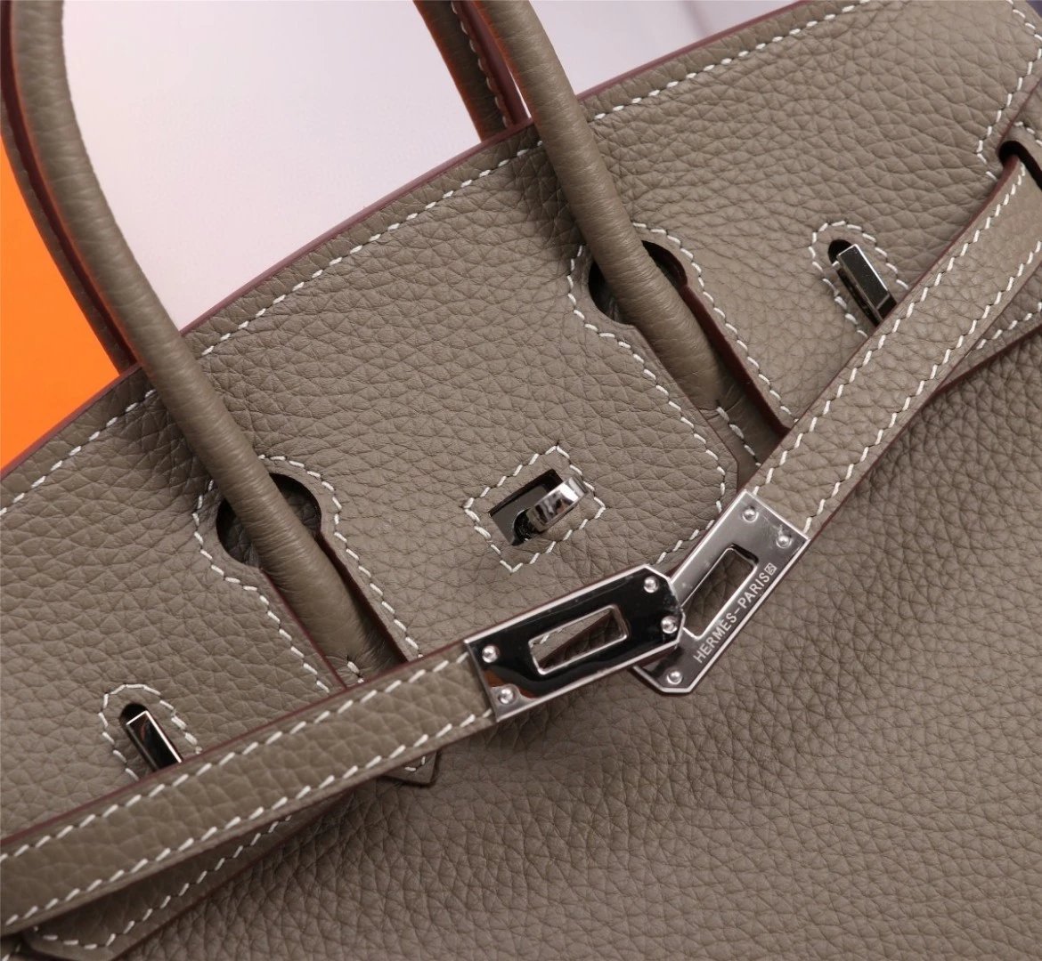 Hermes爱马仕铂金包Birkin bag 女包 金典时尚潮流女包真皮优雅手袋头层牛皮手提单肩包斜挎包锁扣包包 11