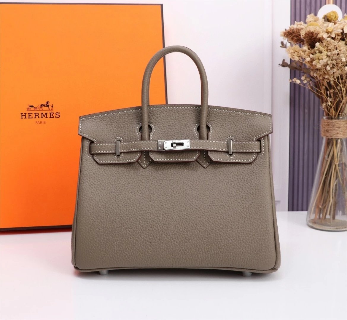Hermes爱马仕铂金包Birkin bag 女包 金典时尚潮流女包真皮优雅手袋头层牛皮手提单肩包斜挎包锁扣包包 10