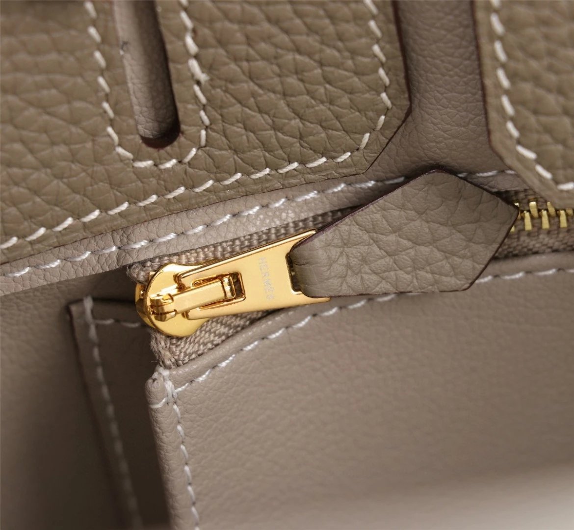 Hermes爱马仕铂金包Birkin bag 女包 金典时尚潮流女包真皮优雅手袋头层牛皮手提单肩包斜挎包锁扣包包 8