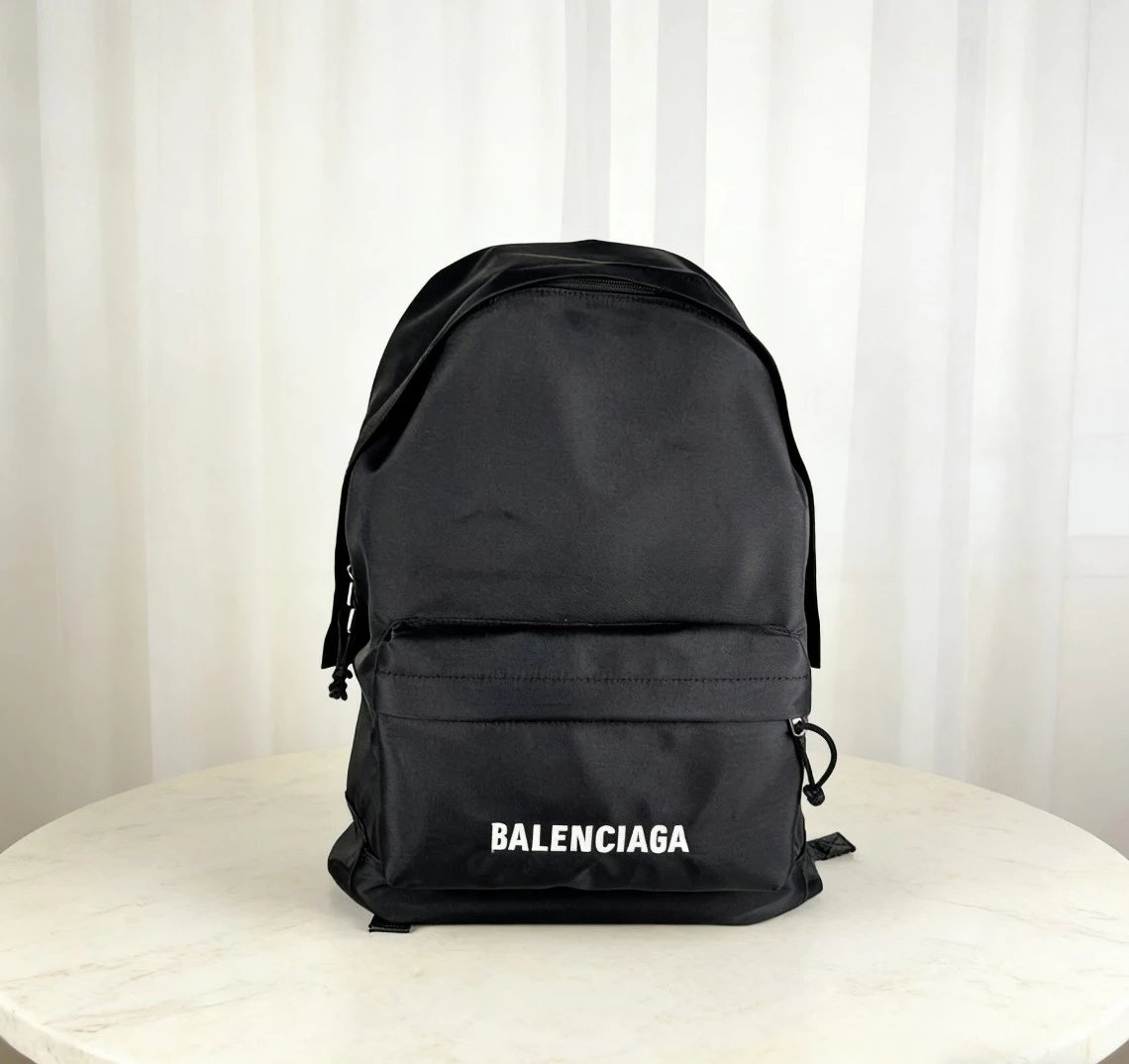 Balenciaga巴黎世家新款双肩包 帆布字母男士尼龙背包507460男女通用书包电脑包旅行登山包潮男书包