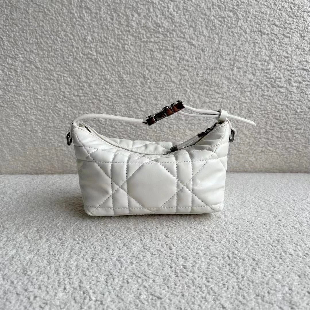 2022s D家新款Nomad手拿包 Hobo腋下包 菱格包 藤格纹羊皮包 蓝色刺绣Oblique印花帆布手提包 CD便当包 饭盒包 真皮女包  11