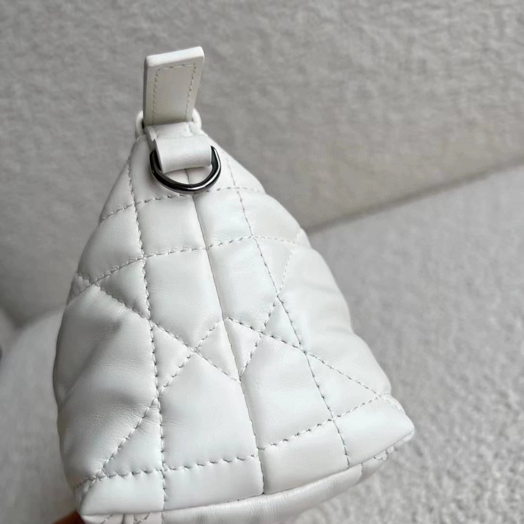 2022s D家新款Nomad手拿包 Hobo腋下包 菱格包 藤格纹羊皮包 蓝色刺绣Oblique印花帆布手提包 CD便当包 饭盒包 真皮女包  13