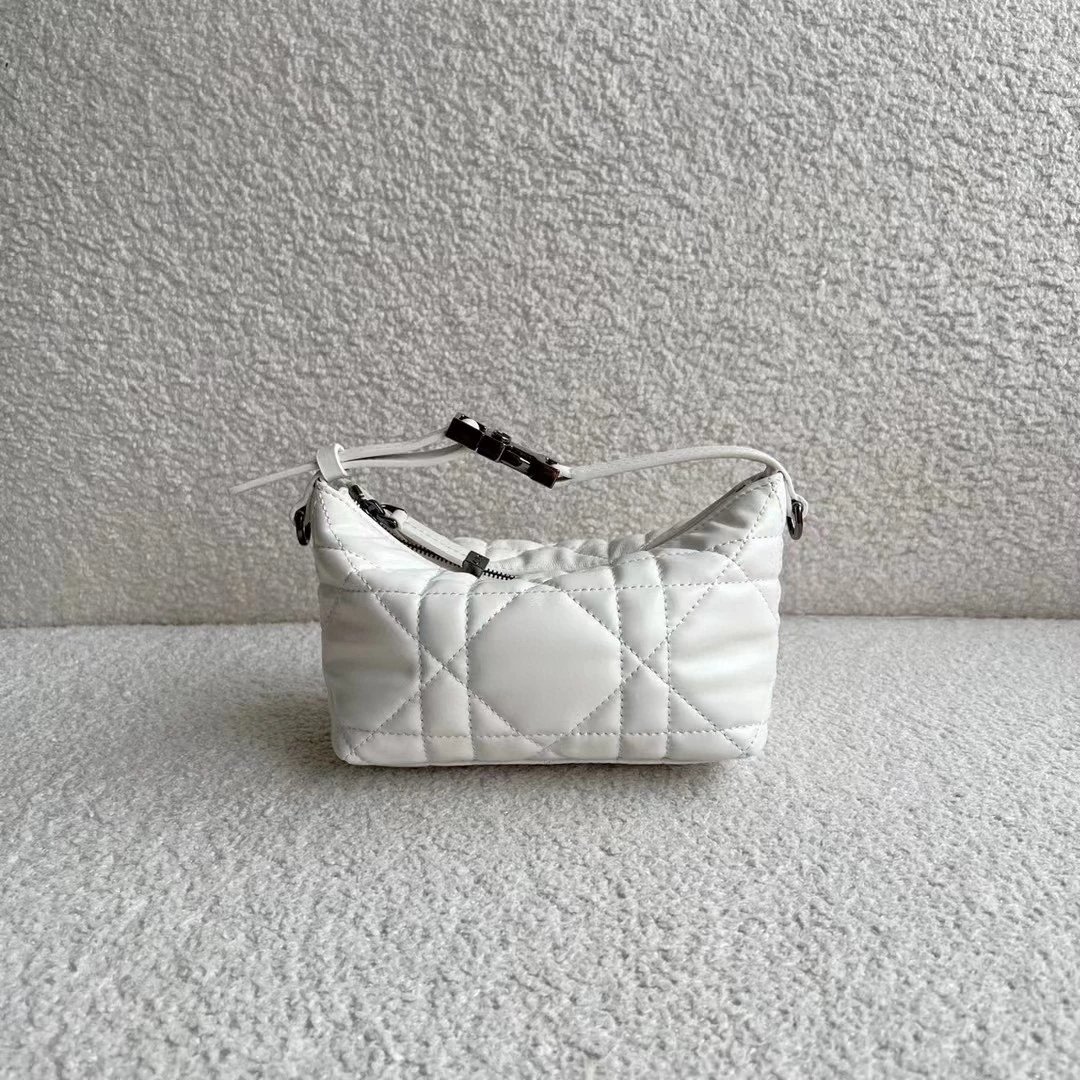 2022s D家新款Nomad手拿包 Hobo腋下包 菱格包 藤格纹羊皮包 蓝色刺绣Oblique印花帆布手提包 CD便当包 饭盒包 真皮女包  9