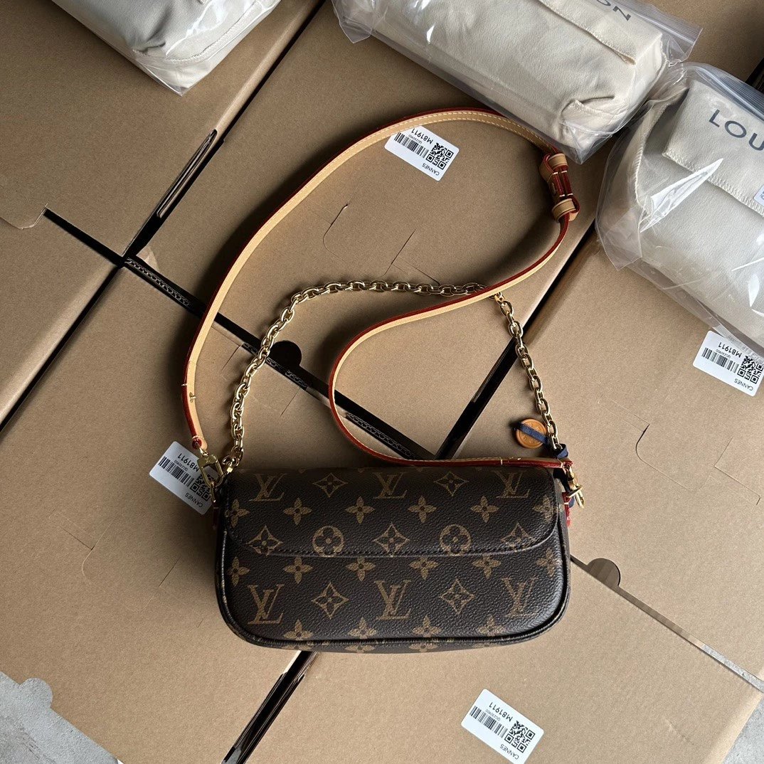 M81911女包Woc小包ivy woc手袋时尚小包单肩斜挎包腋下包大麻将包手机包 晚宴女包包 3