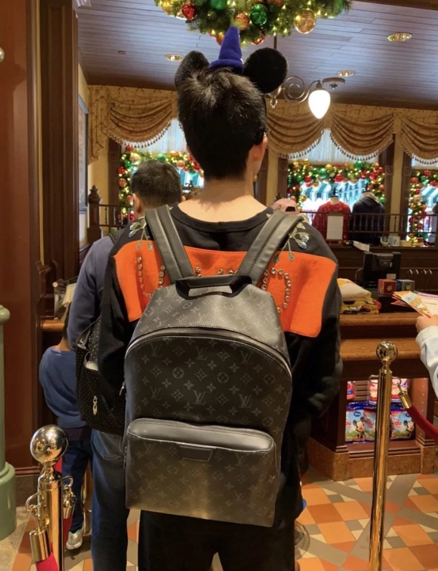 热销爆款男士双肩包背包 旅行包电脑包 商务包男包真皮包书包 黑花拼头层牛皮 apollo双肩包 6