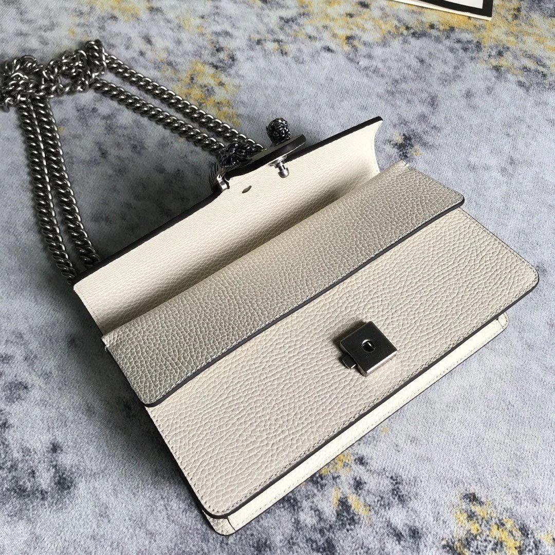 GUCCI新款原单真皮酒神包499623中号链条包女复古虎头包 8