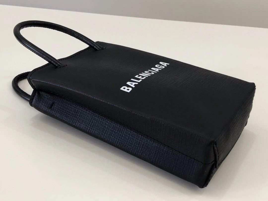Balenciaga巴黎世家手机包小牛皮购物小包  机车包牛皮mini小号手机袋手提斜挎包迷你托特包 男女同款包包 4