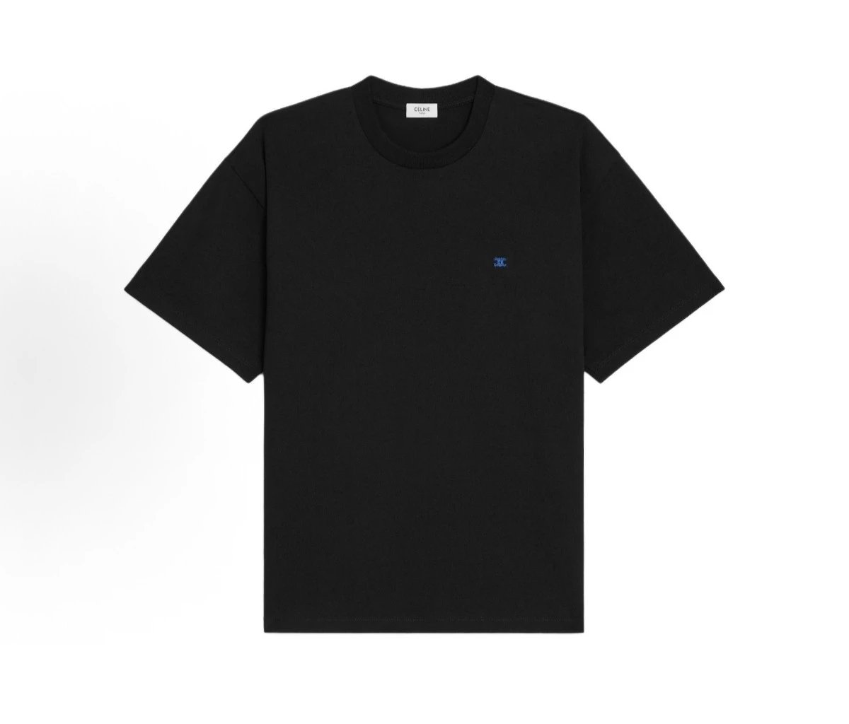 [In Stock, Fast Ship] Light Blue Embroidered T-Shirt, Heavyweight Tee