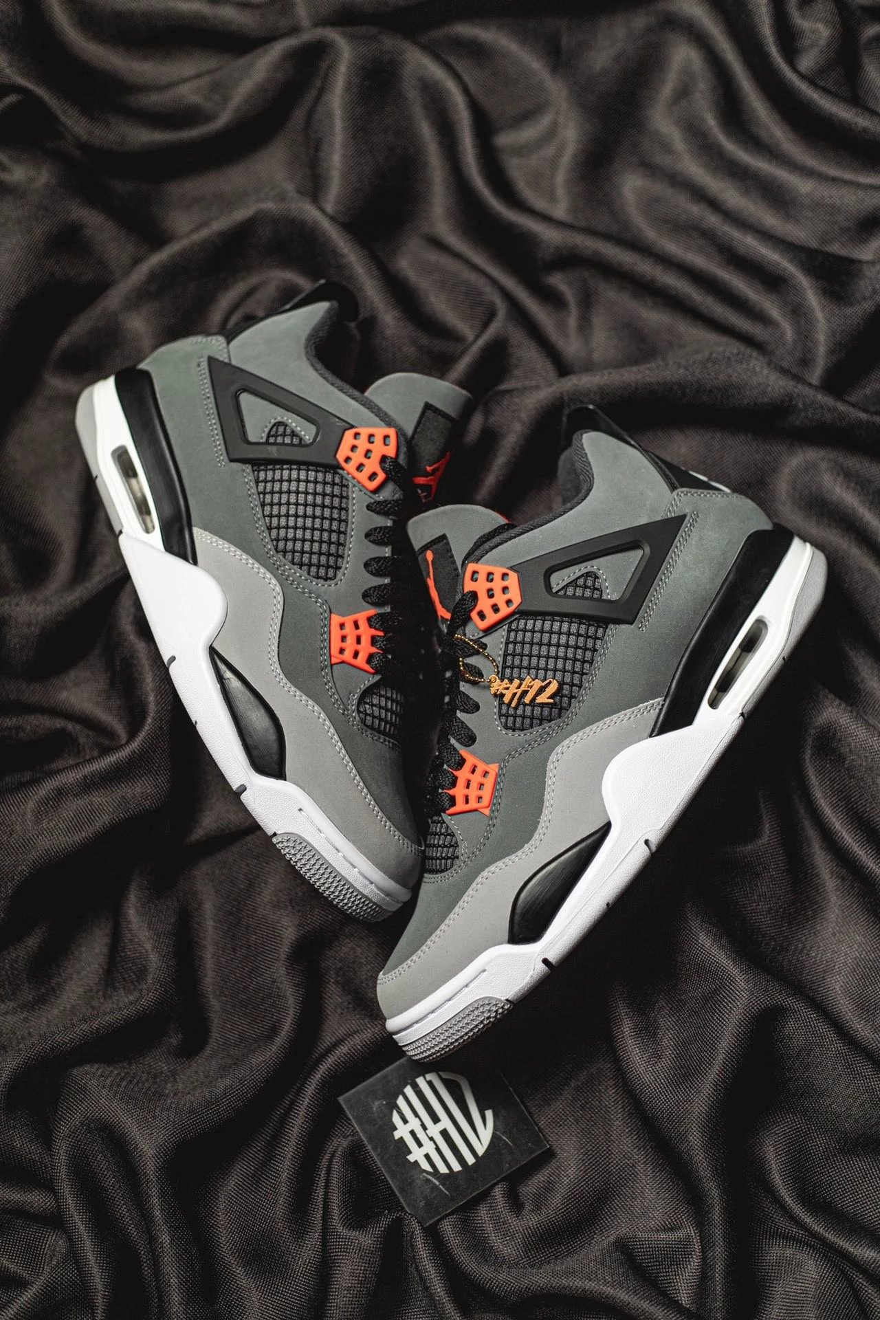 Item Thumbnail for #H12纯原 AJ4 Air Jordan 4 Retro "Infrared" 复古篮球鞋 黑灰红 红外线 DH6927-061