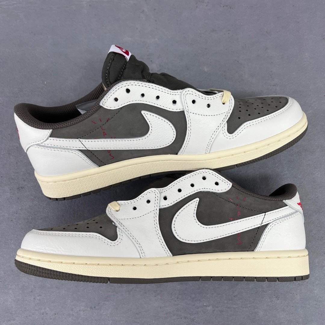 Travis Scott x Nike Air Jordan 1 Low OG Pink Foam Sneakers - 54