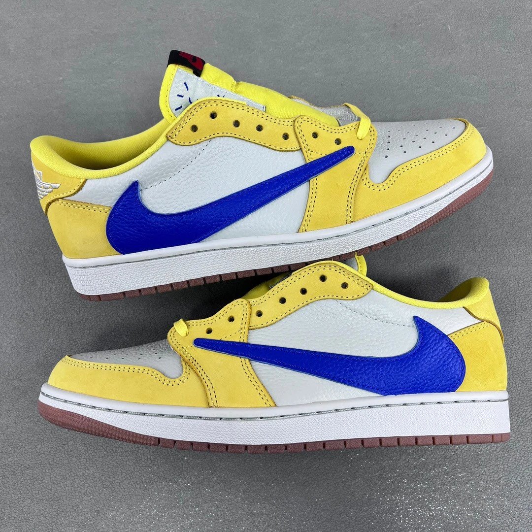 Travis Scott x Nike Air Jordan 1 Low OG Pink Foam Sneakers - 8