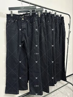 Saint Laurent SLPD17 Flared Jeans - Upgraded Fabric, Hardware & Fit for a Perfect Look. Complete with Tags, Slim & Versatile Style, Essential for Hediboy. All Sizes in Stock.
