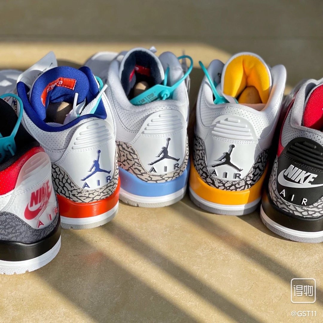 Nike Air Jordan 3 Multi-color Basketball Shoes