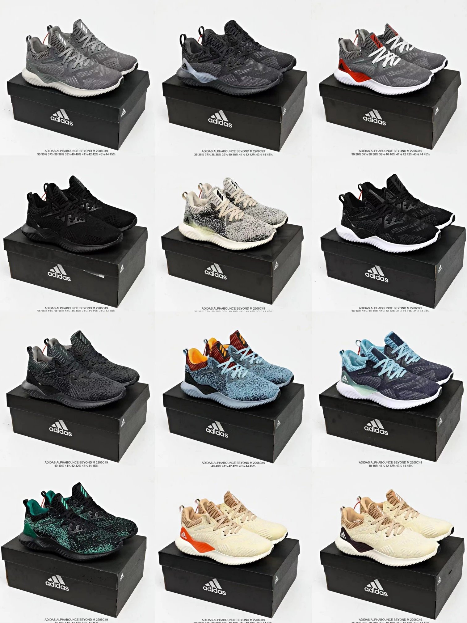 Adidas Alphabounce Beyond Running Shoes Breathable Mesh