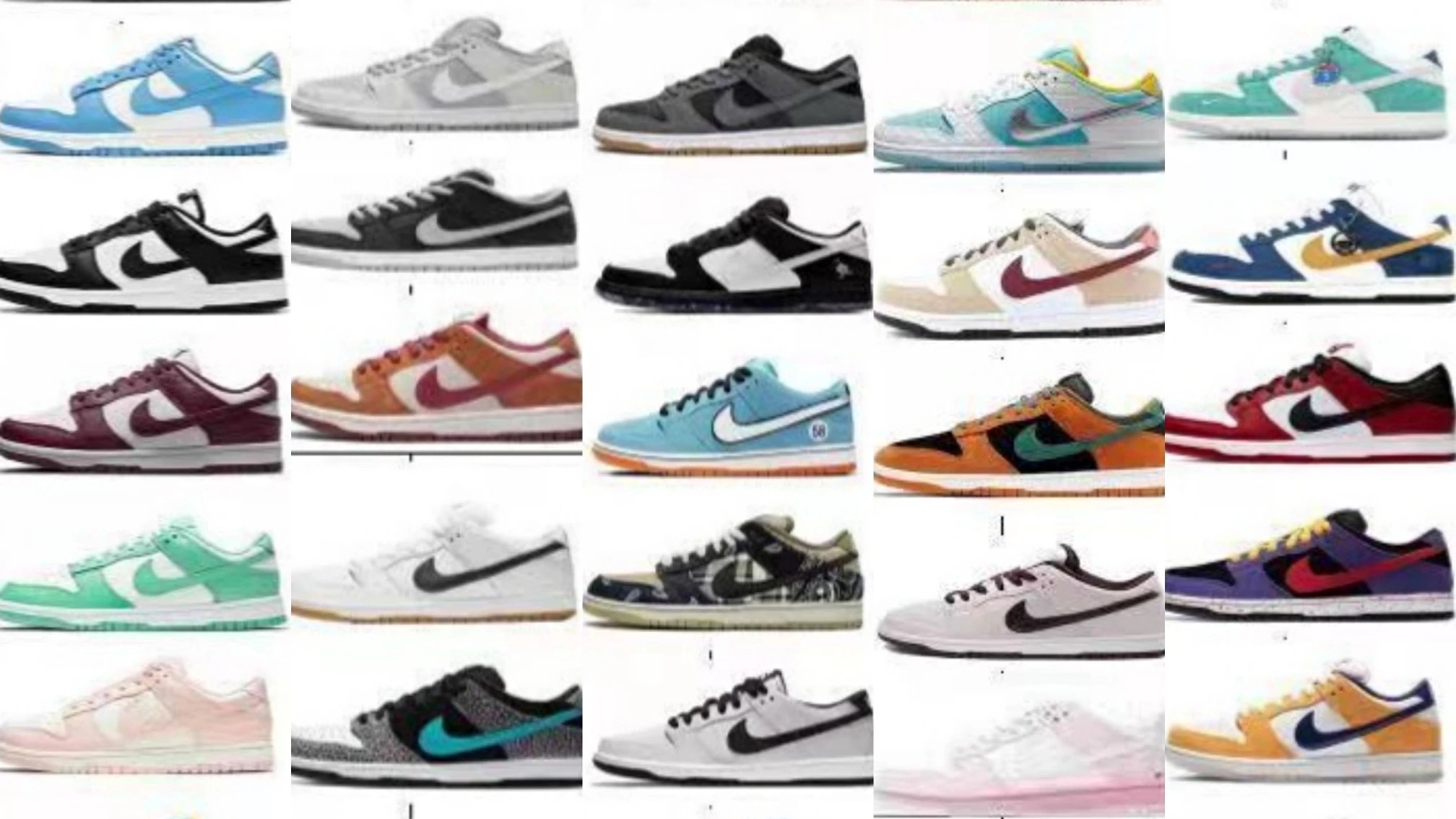 Nike SB Dunk Leather Sneakers Multi-color Options