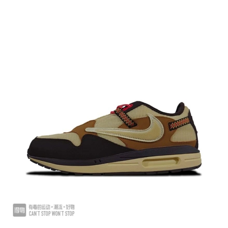 Travis Scott x Nike Air Max 1 Wheat Lemon Sneakers