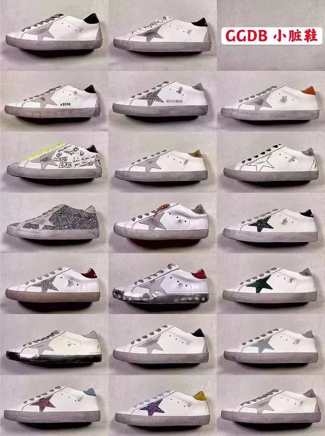 Golden Goose Superstar Height Increasing Distressed Leather Sneakers