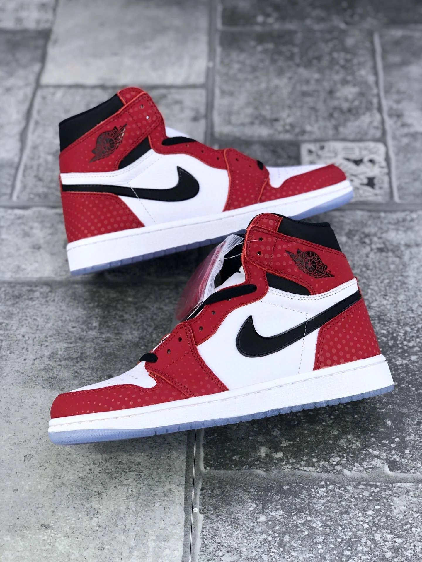 全头层AIR JORDAN 1  “Origin Story”蜘蛛侠