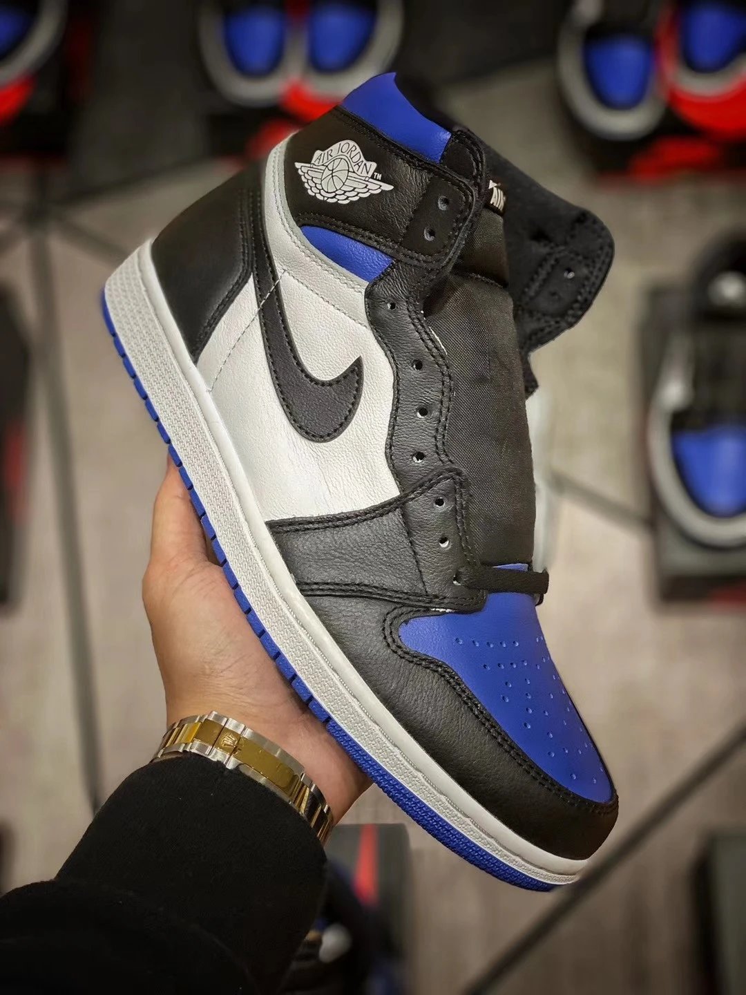 AJ1 Black Blue