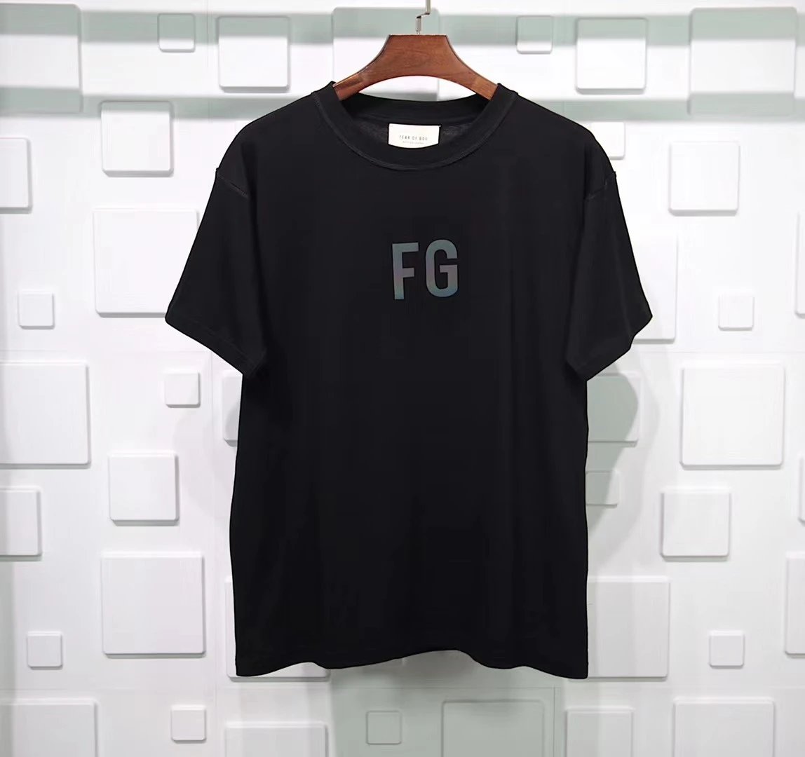FOG Season 6 Holographic Print T-Shirt Black