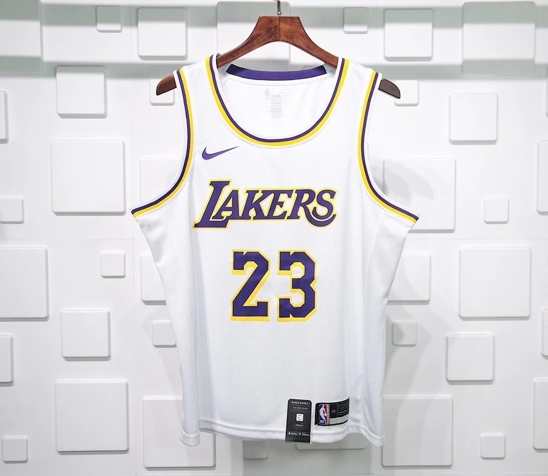 Lakers LeBron #23 Home Jersey White Swingman