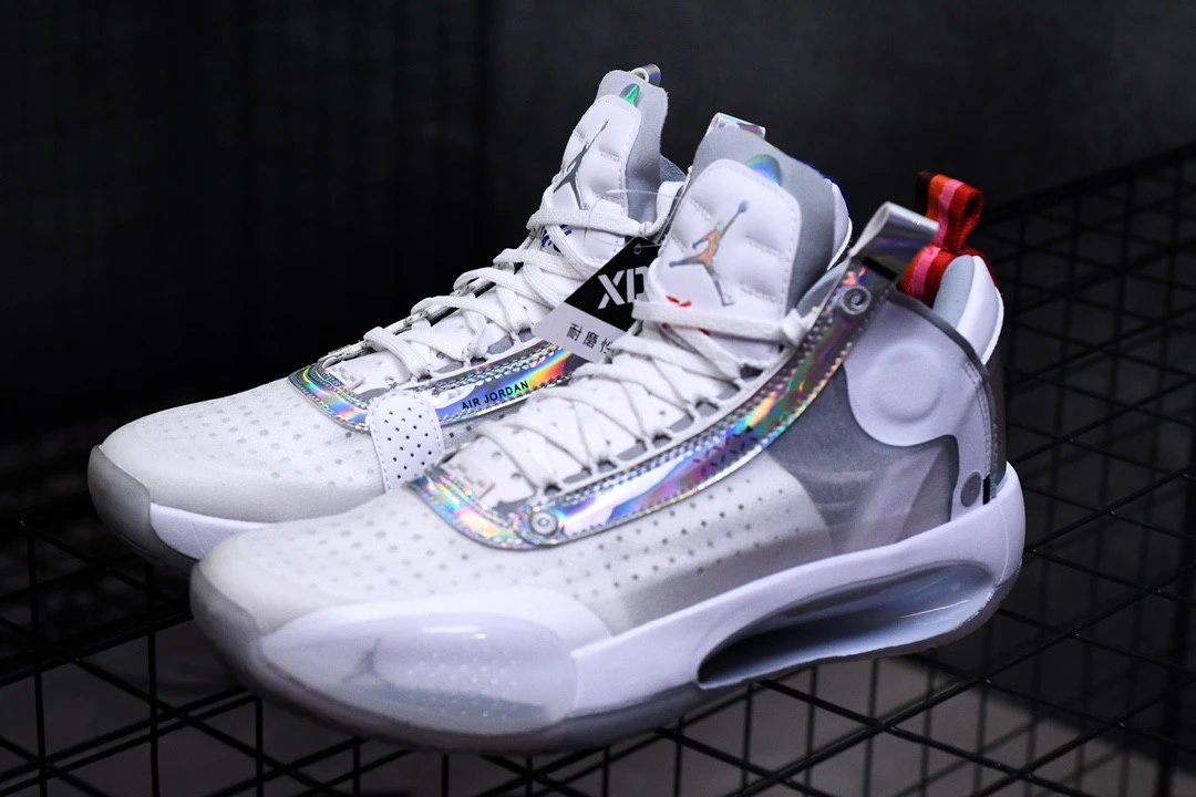 AJ34 White Iridescent