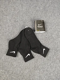thumbnail for Y engage in quality! Hook home solid color high tube medium towel bottom sports socks hook socks anti-odor, breathable and perspiration-wicking, one size suitable for most people, one card 3 pairs