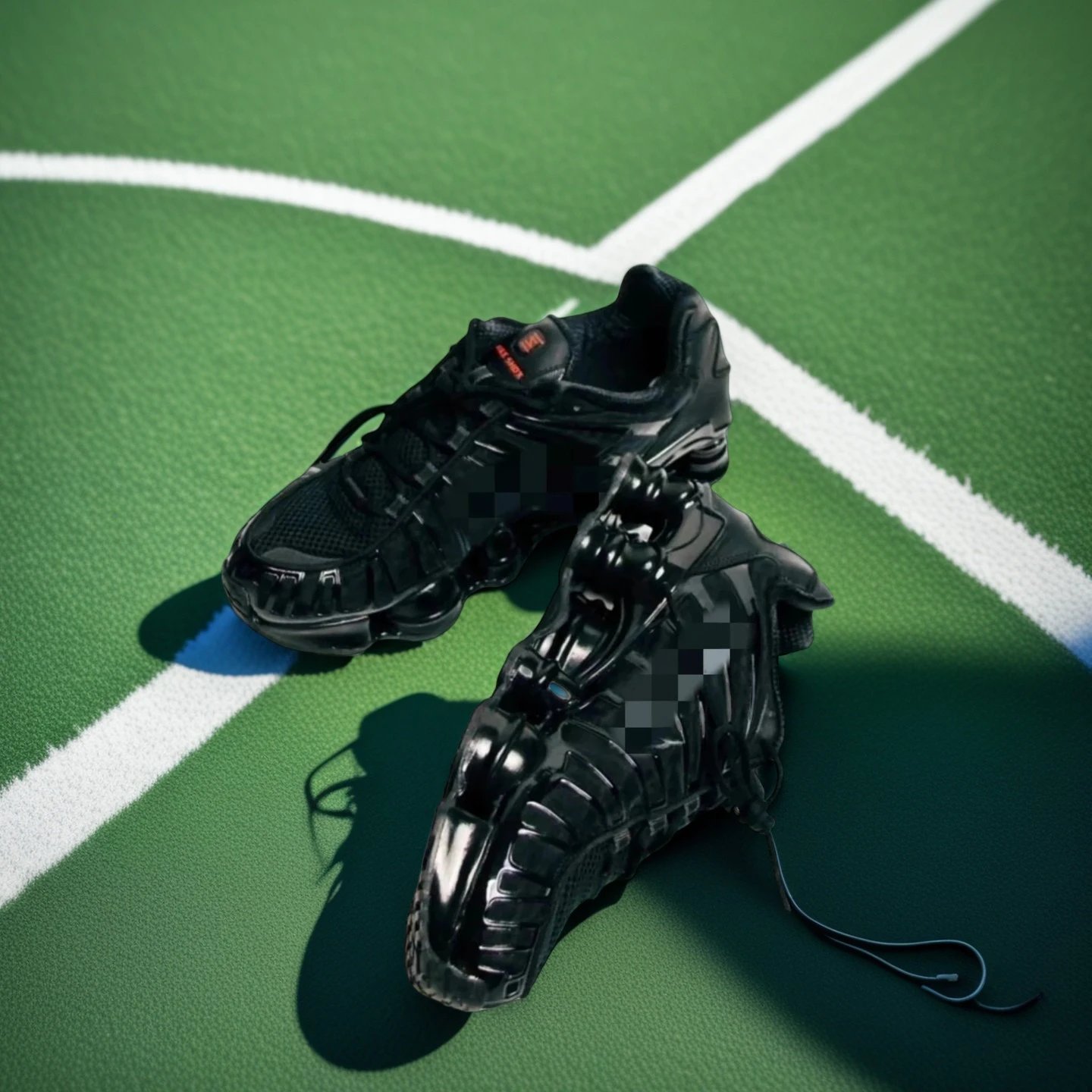 Shox TL 2 气柱 舒适 百搭 减震 防滑 耐磨 低帮 跑步鞋 男女同款 黑色 BV1127-001 - 136297