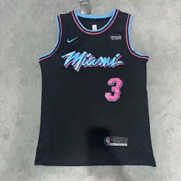 thumbnail for 韦德3号热火城市限定球衣 NBA刺绣篮球服