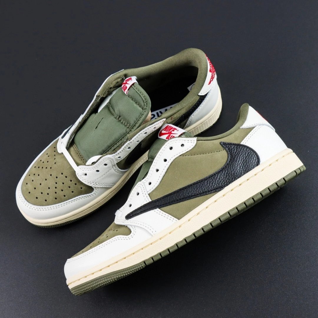 Ts x Aj1 Low Hook Low Top Mi Green