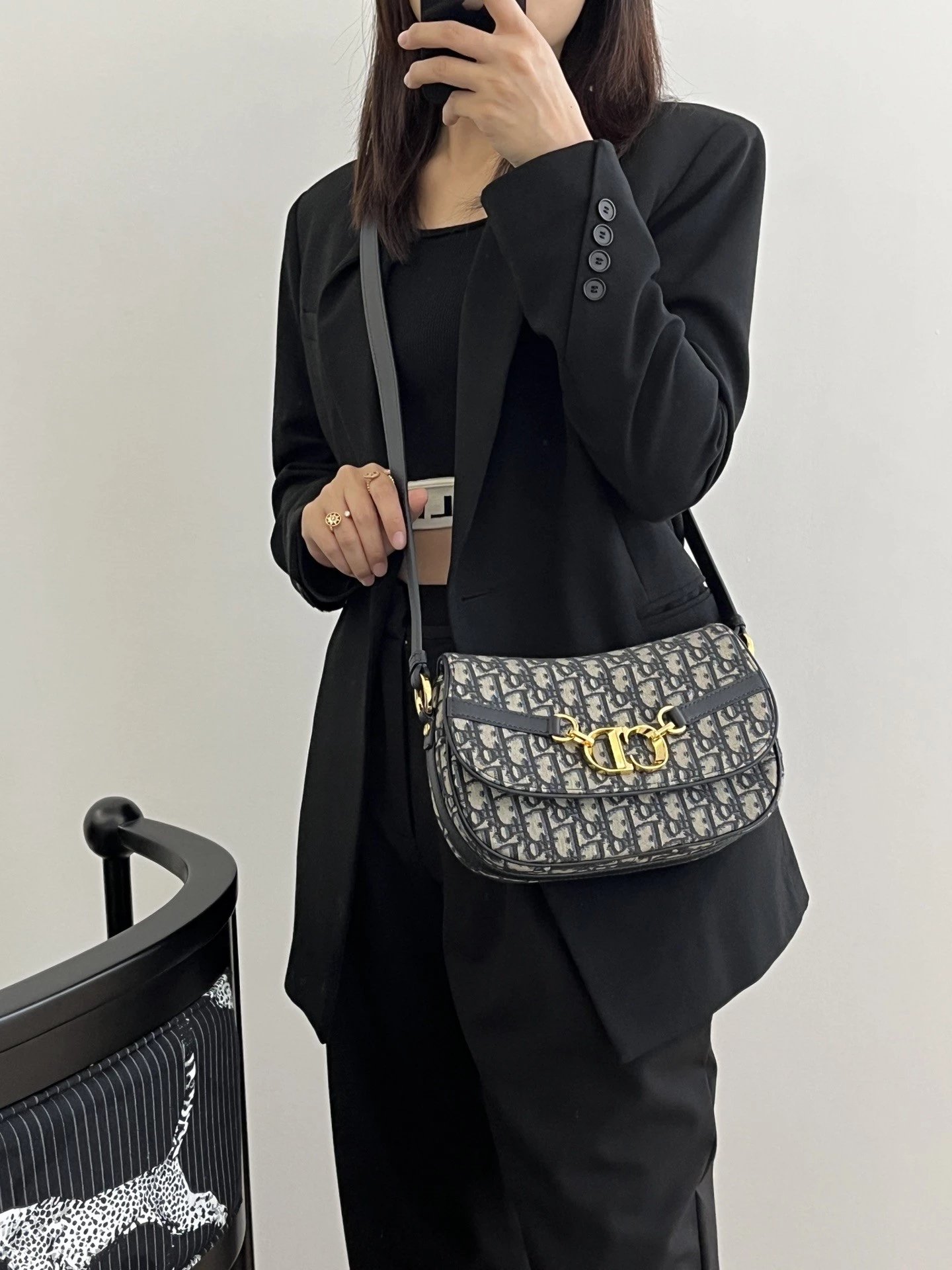 D家迪奥DIOR迪家DIO CD家 【77866】春夏最新Besace系列手提包包女包女斜挎包包时髦的造型带有微妙的复古韵味手提包拎包斜挎包托特大包包女包