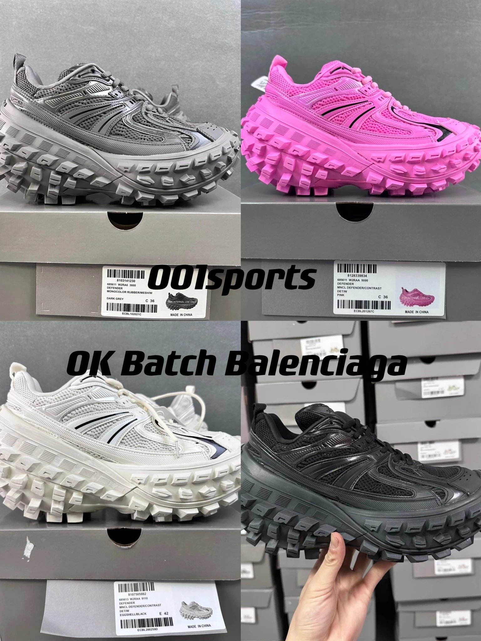 [OK version] Balenciaga tire shoes Balenciaga Defender series multi-version collection